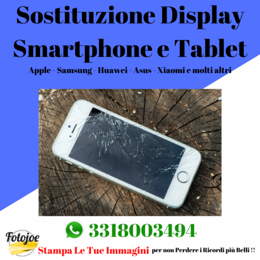 sostituzione display smartphone e tablet